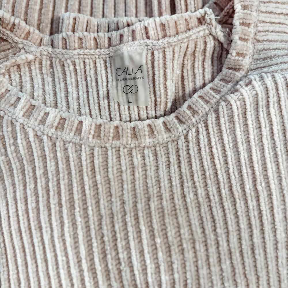CALIA by Carrie Underwood Blush Off-the-Shoulder Sweater - Picture 2 of 4